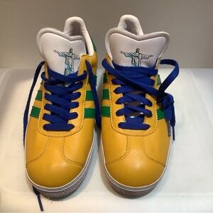 adidas   Gazelle Yellow and Green Athletic Shoes, City series, Brazil Rio.